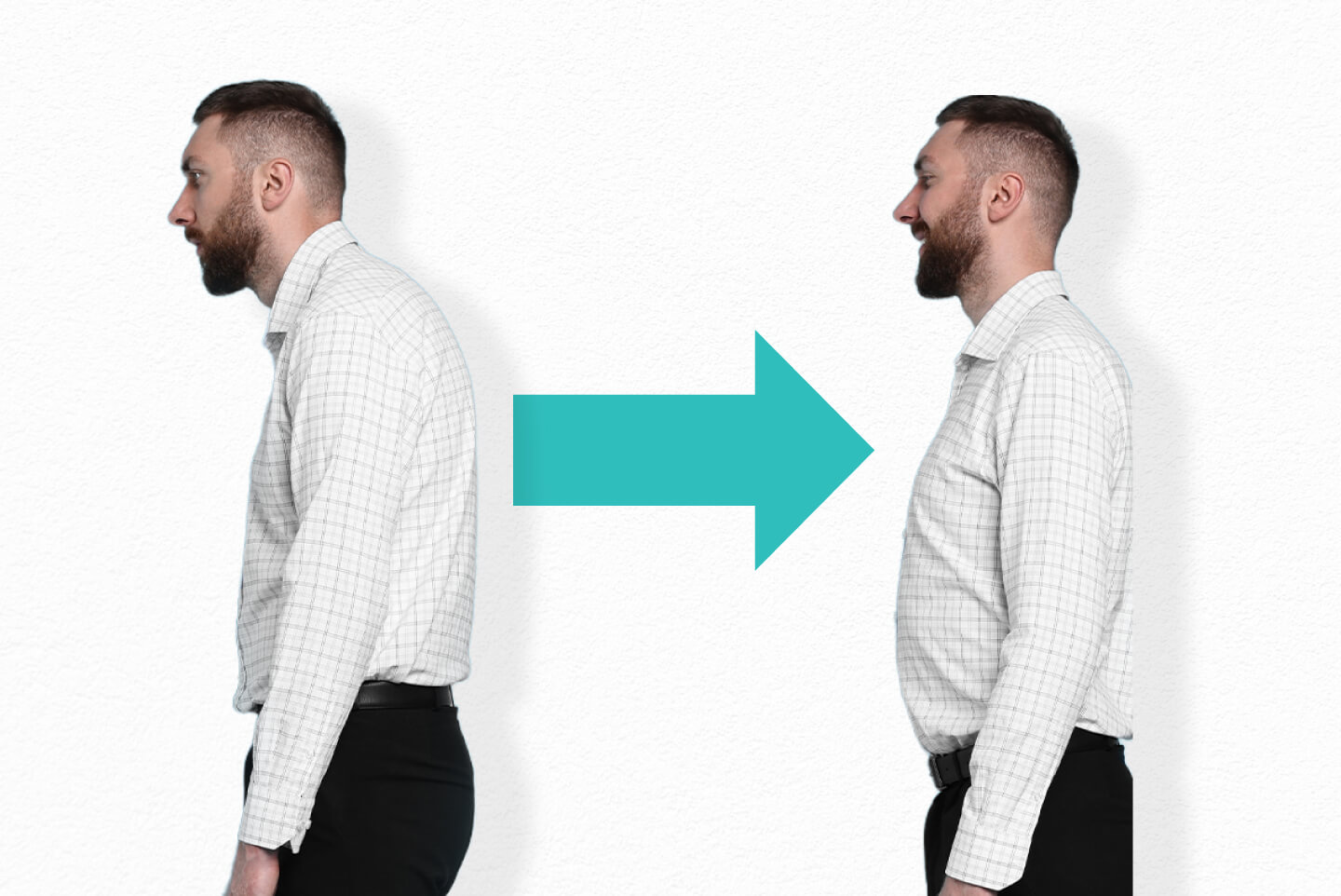 Natural spinal S-curve and neutral posture maintained by an ergonomic office chair